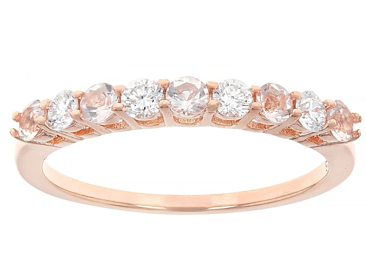 Morganite With Prazana® Lab Grown White Diamonds 18k Rose Gold
