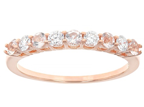 Morganite With Prazana® Lab Grown White Diamonds 18k Rose Gold
