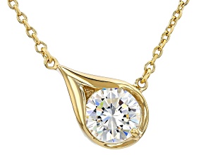 Strontium Titanate 18k Yellow Gold Over Sterling Silver Necklace 1.40ct