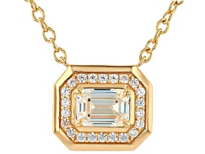 Strontium Titanate 18k Yellow Gold Over Sterling Silver Necklace 1.58ctw