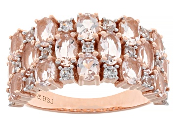 Picture of Peach Morganite 18k Rose Gold Over Sterling Silver Ring 2.45ctw