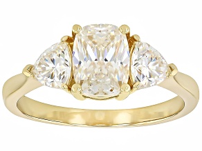 Strontium Titanate 18k Yellow Gold Over Sterling Silver Ring 3.26ctw