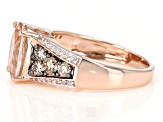 Peach Cor-de-Rosa Morganite 14k Rose Gold Ring 2.85ctw