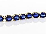 Blue Kyanite 14k Gold Tennis Bracelet. 27.71ctw