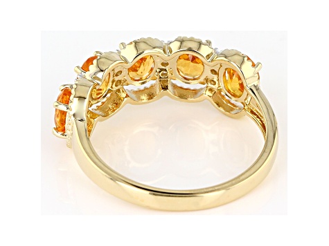 Orange Mandarin Garnet 14k Yellow Gold Ring 1.80ctw