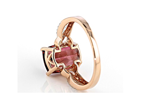 Pink Tourmaline 14k Rose Gold Ring 2.60ctw