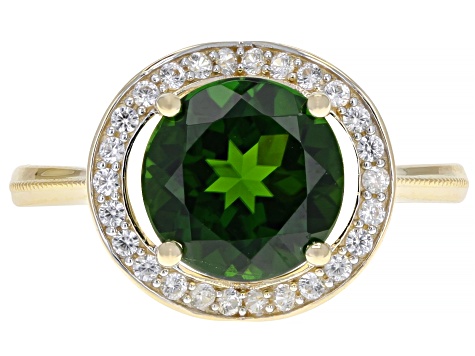 Green Chrome Diopside 14k Yellow Gold Ring 2.77ctw