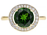 Green Chrome Diopside 14k Yellow Gold Ring 2.77ctw