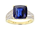 Blue Kyanite 14k Yellow Gold Ring 6.30ctw