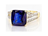 Blue Kyanite 14k Yellow Gold Ring 6.30ctw