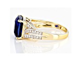 Blue Kyanite 14k Yellow Gold Ring 6.30ctw