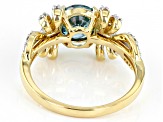 Blue Zircon 14k Yellow Gold Ring 1.89ctw