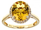 Yellow Beryl 14k Yellow Gold Ring 2.53ctw