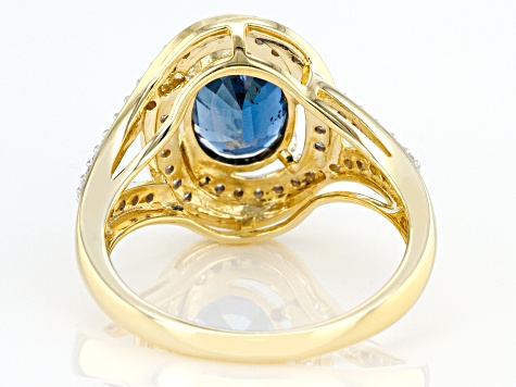 Teal Blue Chrome Kyanite 14k Yellow Gold Ring 2.22ctw - WPG523 | JTV.com