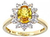 Yellow Sapphire 14k Yellow Gold Ring 2.14ctw