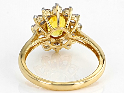 Yellow Sapphire 14k Yellow Gold Ring 2.14ctw