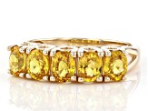 Yellow Sapphire 14k Yellow Gold Ring 2.13ctw