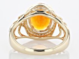 Orange Fire Opal 14k Yellow Gold Ring 2.25ctw