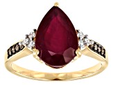 Red Mahaleo® Ruby 14k Yellow Gold Ring 4.83ctw