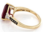 Red Mahaleo® Ruby 14k Yellow Gold Ring 4.83ctw