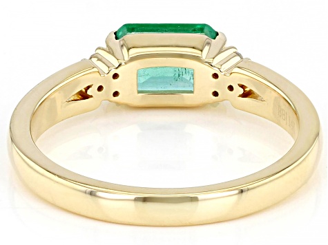 Green Ethiopian Emerald 14k Yellow Gold Ring 0.89ctw