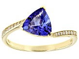 Blue Tanzanite 14k Yellow Gold Ring 1.88ctw