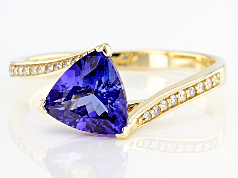 Blue Tanzanite 14k Yellow Gold Ring 1.88ctw