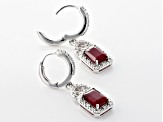 Red Mahaleo® Ruby Rhodium Over 14k White Gold Earrings 2.76ctw