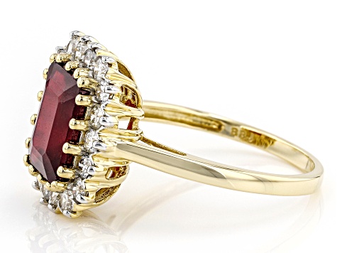 Red Mahaleo(R) Ruby 14k Yellow Gold Ring 3.06ctw