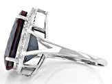 Color Change Lab Created Alexandrite 14k White Gold Ring 8.69ctw