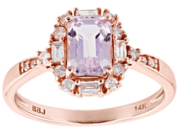 Picture of Pink Kunzite 14k Rose Gold Ring 1.28ctw