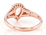 Peach Cor-de-Rosa Morganite 14k Rose Gold Ring 0.73ctw