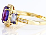 Blue Tanzanite 14k Yellow Gold Ring 1.57ctw