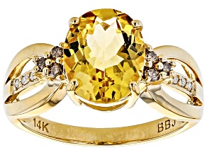 Yellow Beryl 14k Yellow Gold Ring 2.01ctw