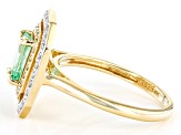 Green Emerald 14k Yellow Gold Ring 1.02ctw