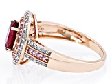 Pink Rubellite 14k Rose Gold Ring 1.38ctw