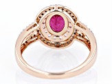 Pink Rubellite 14k Rose Gold Ring 1.38ctw