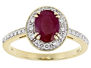 Red Ruby 14k Yellow Gold Ring 1.73ctw