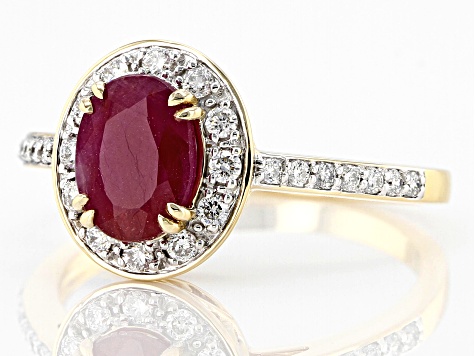 Red Ruby 14k Yellow Gold Ring 1.73ctw