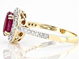 Red Ruby 14k Yellow Gold Ring 1.73ctw