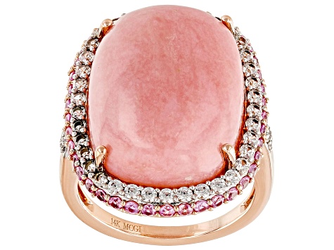 Pink Opal 14k Rose Gold Ring - WPG747 | JTV.com