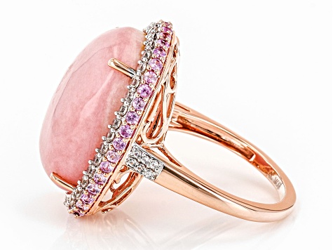 Pink Opal 14k Rose Gold Ring - WPG747 | JTV.com