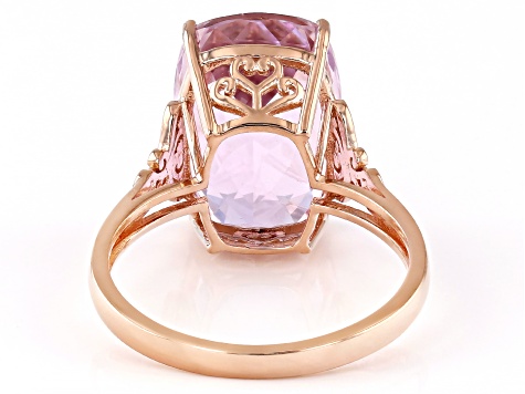 Pink Kunzite 14k Rose Gold Ring 7.65ct