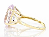 Pink Kunzite 14k Yellow Gold Ring 6.82ct