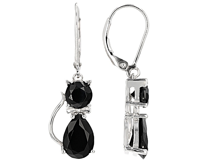 【BLACKPURPLE】Bella Four Chain Stone Earrings EBS987024BLS_Front_grande.webp