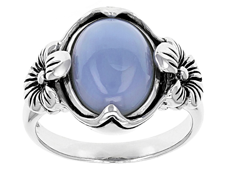 Blue Opal Sterling Silver Ring - YBH105 | JTV Blue Opal Sterling Silver Ring - YBH105 | JTV