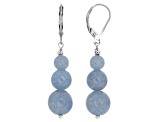 Blue Angelite Sterling Silver Earrings