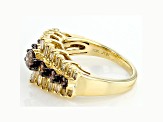 Champagne Diamond 10k Yellow Gold Ring 1.25ctw