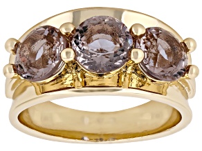 Zandrite Bronze 3-Stone Ring