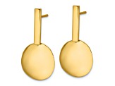 14k Yellow Gold Polished Dangle Earrings